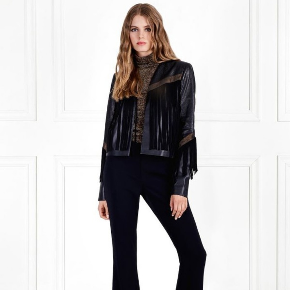 *SOLD* NWT Rachel Zoe Sky Leather Fringe Jacket